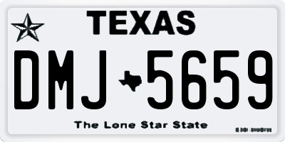 TX license plate DMJ5659