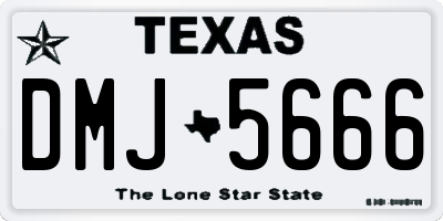 TX license plate DMJ5666