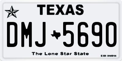 TX license plate DMJ5690