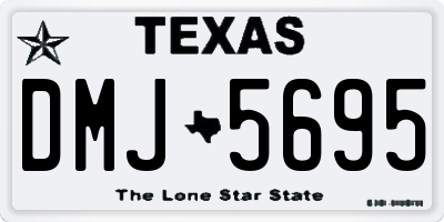 TX license plate DMJ5695