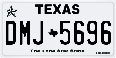 TX license plate DMJ5696