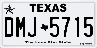 TX license plate DMJ5715