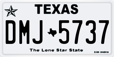 TX license plate DMJ5737