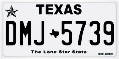 TX license plate DMJ5739