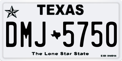 TX license plate DMJ5750