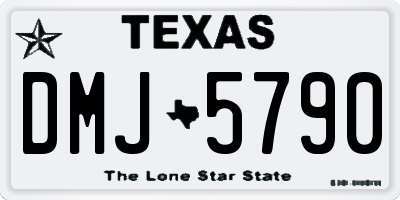 TX license plate DMJ5790