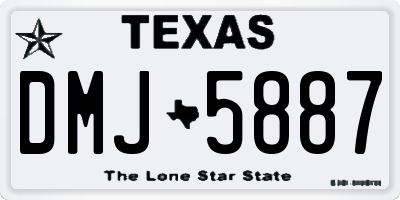 TX license plate DMJ5887