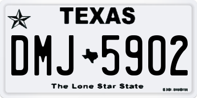 TX license plate DMJ5902