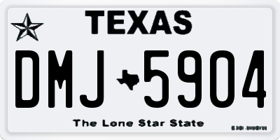 TX license plate DMJ5904