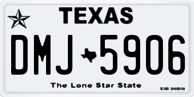 TX license plate DMJ5906