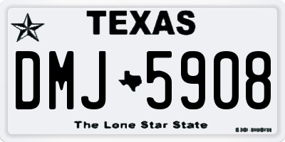 TX license plate DMJ5908
