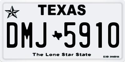 TX license plate DMJ5910