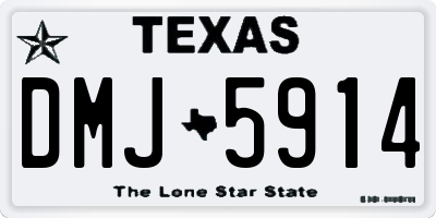 TX license plate DMJ5914