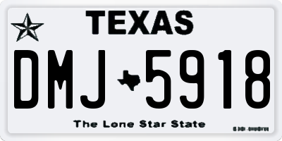 TX license plate DMJ5918