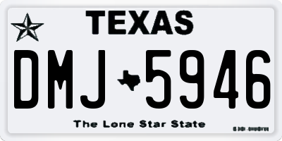 TX license plate DMJ5946