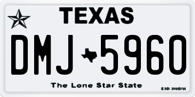 TX license plate DMJ5960