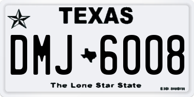 TX license plate DMJ6008