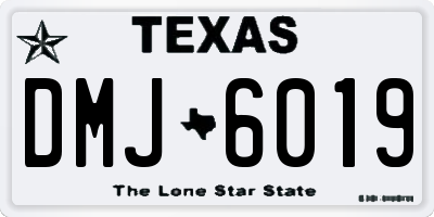 TX license plate DMJ6019