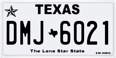 TX license plate DMJ6021