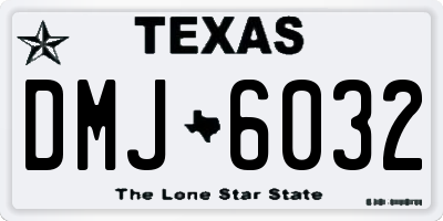 TX license plate DMJ6032