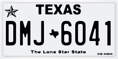 TX license plate DMJ6041