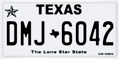 TX license plate DMJ6042