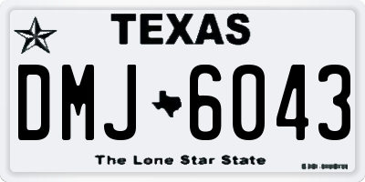 TX license plate DMJ6043