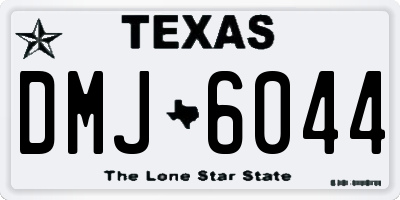 TX license plate DMJ6044