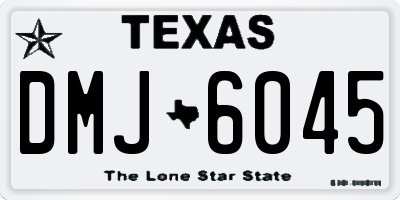 TX license plate DMJ6045