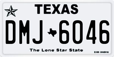 TX license plate DMJ6046