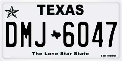TX license plate DMJ6047
