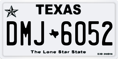 TX license plate DMJ6052