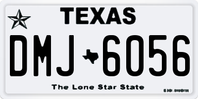 TX license plate DMJ6056