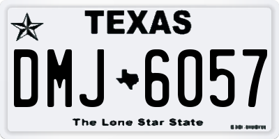 TX license plate DMJ6057