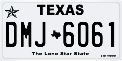 TX license plate DMJ6061