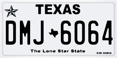 TX license plate DMJ6064
