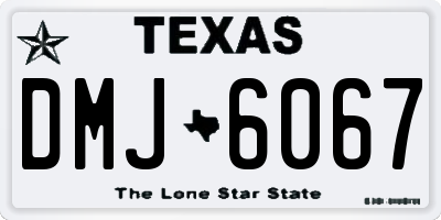 TX license plate DMJ6067