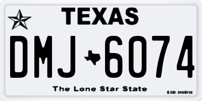 TX license plate DMJ6074
