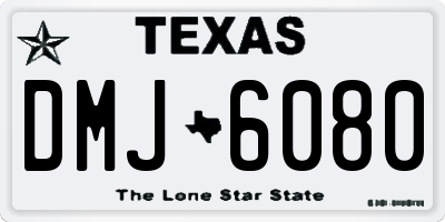 TX license plate DMJ6080