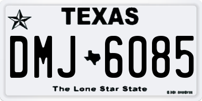 TX license plate DMJ6085
