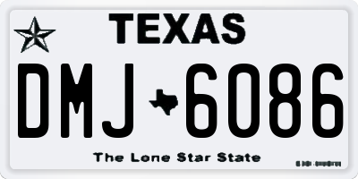 TX license plate DMJ6086