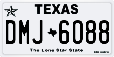 TX license plate DMJ6088