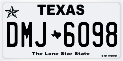 TX license plate DMJ6098