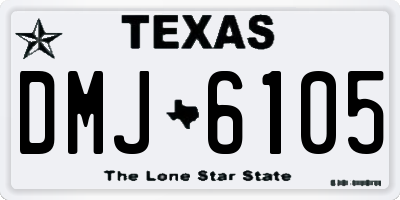 TX license plate DMJ6105