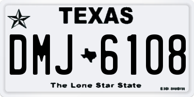 TX license plate DMJ6108