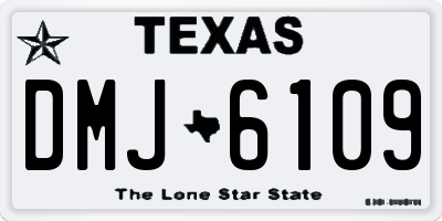 TX license plate DMJ6109