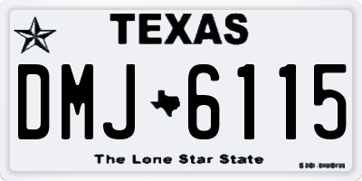 TX license plate DMJ6115