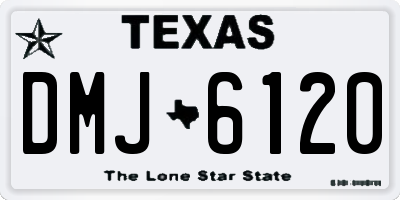 TX license plate DMJ6120