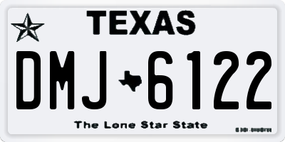 TX license plate DMJ6122