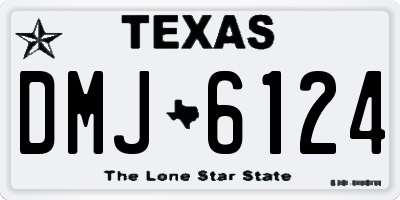 TX license plate DMJ6124